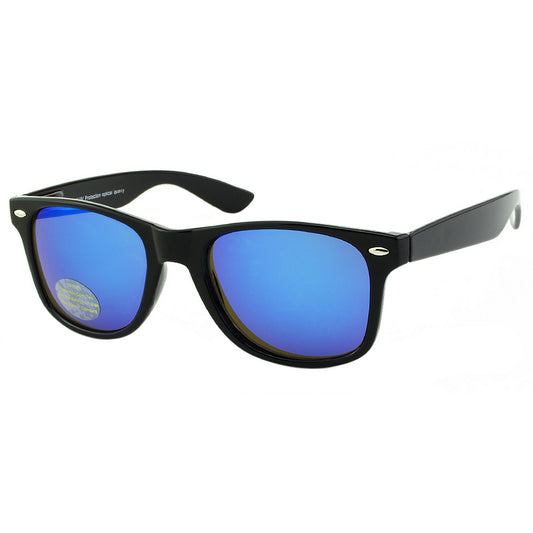 Blue lens wayfarer sunglasses