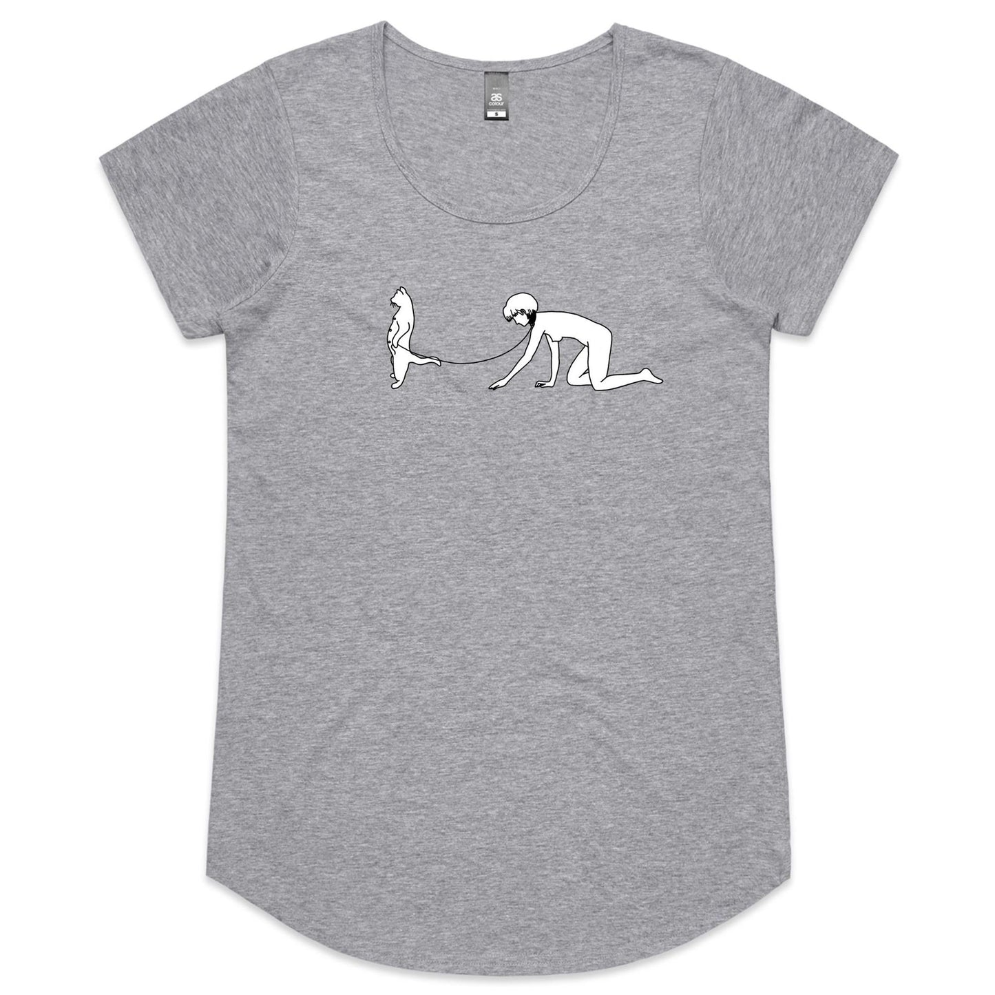 Cat Sub cap sleeve Tee