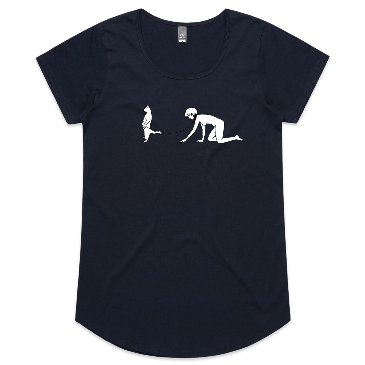 Cat Sub cap sleeve Tee