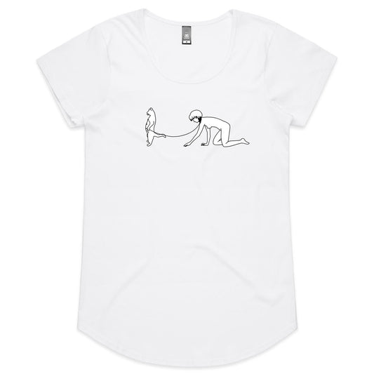 Cat Sub cap sleeve Tee