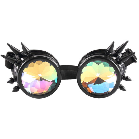 Black kaleidoscope goggles
