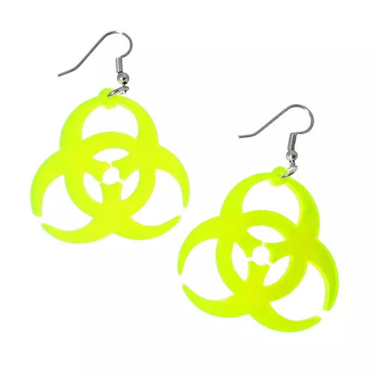 Biohazard earrings