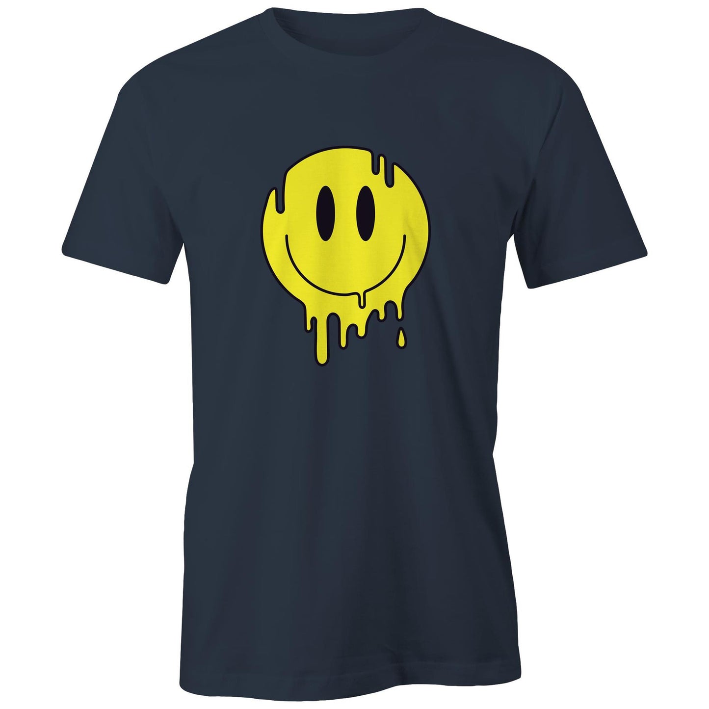 smiley face tshirt ministry of style in blue