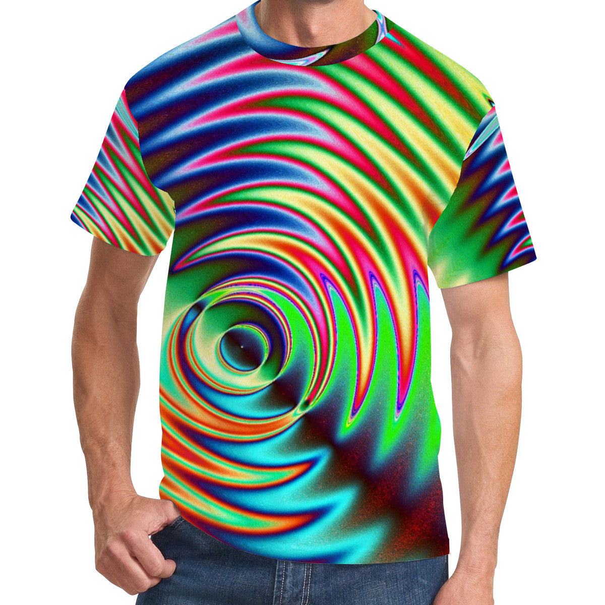 Techno spiral unisex tshirt