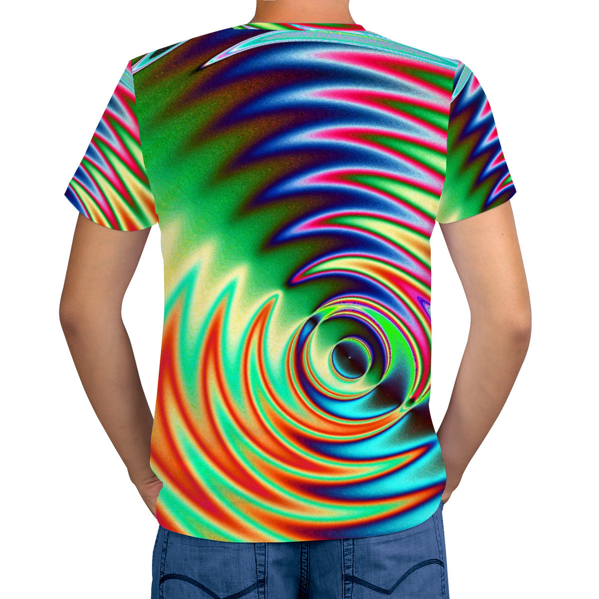 Techno spiral unisex tshirt
