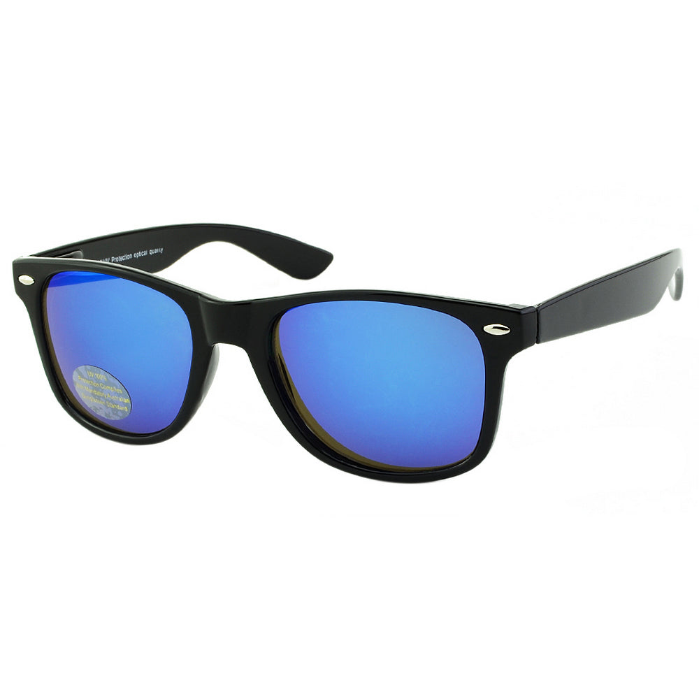 Blue lens wayfarer sunglasses