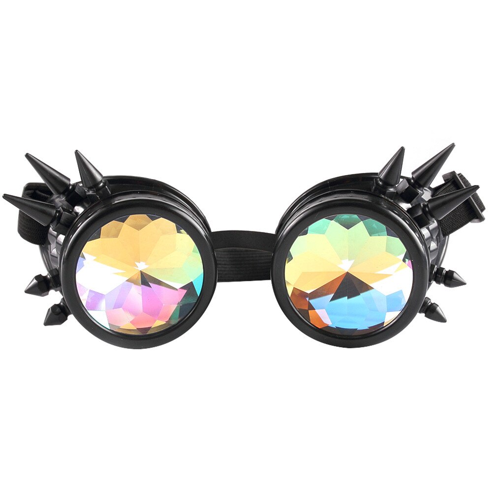 Black kaleidoscope goggles 