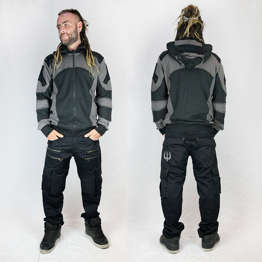 poseidon pants and two tone jacket on man