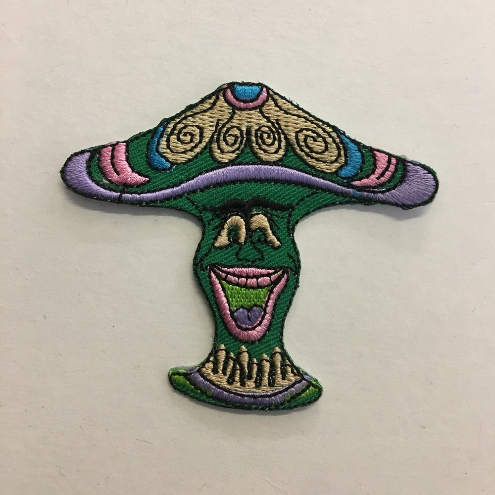 Smiling Mushroom iron on patch
