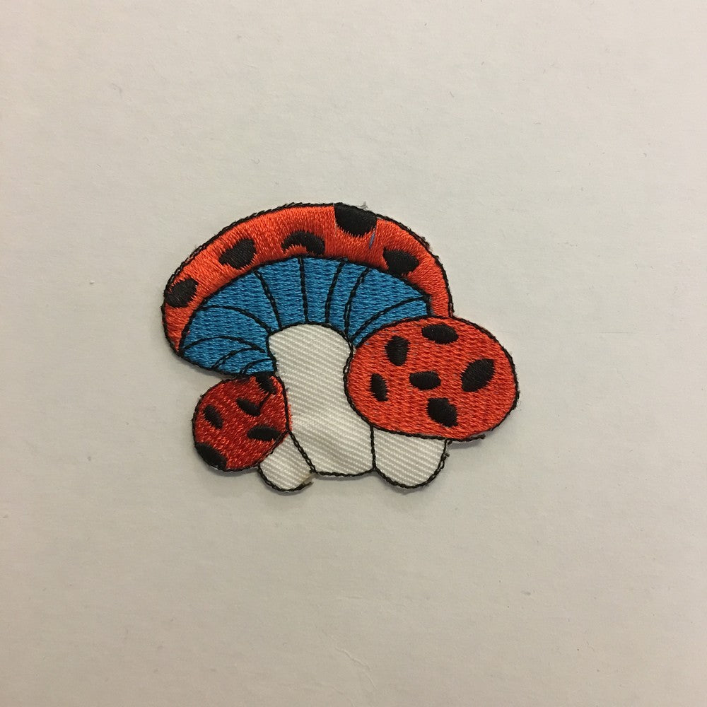 Orange Mushroom iron on patch