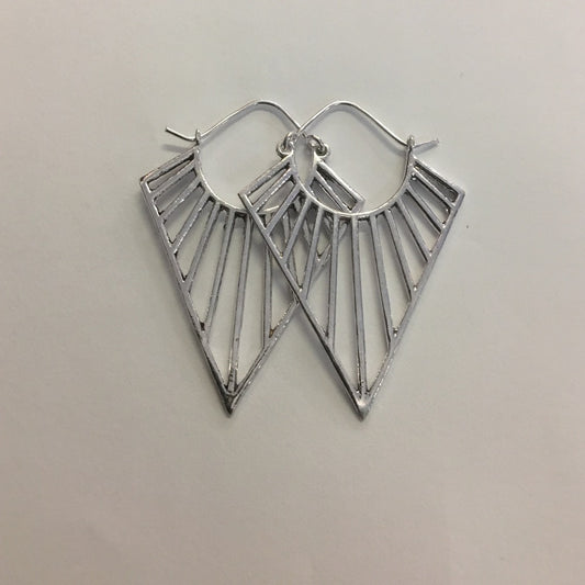 Silver Geometric earring