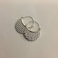 Silver Hammered Earring