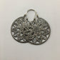 Silver mandala earring