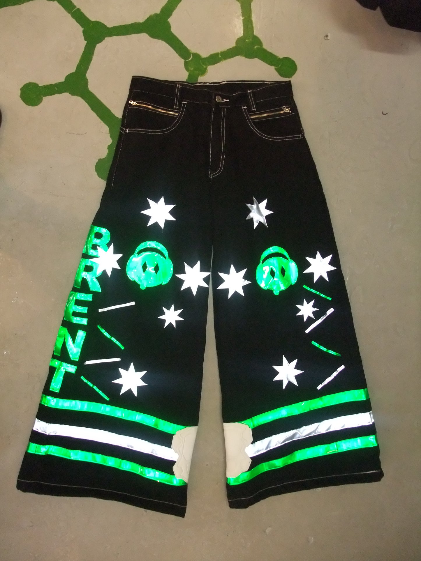 Custom Reflective Phat Pants