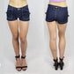 Tease denim shorts in Blue denim by Ministry of Style