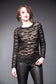 woman in Alice apocalyptic top with see through layers Ministry of Style gothic collection