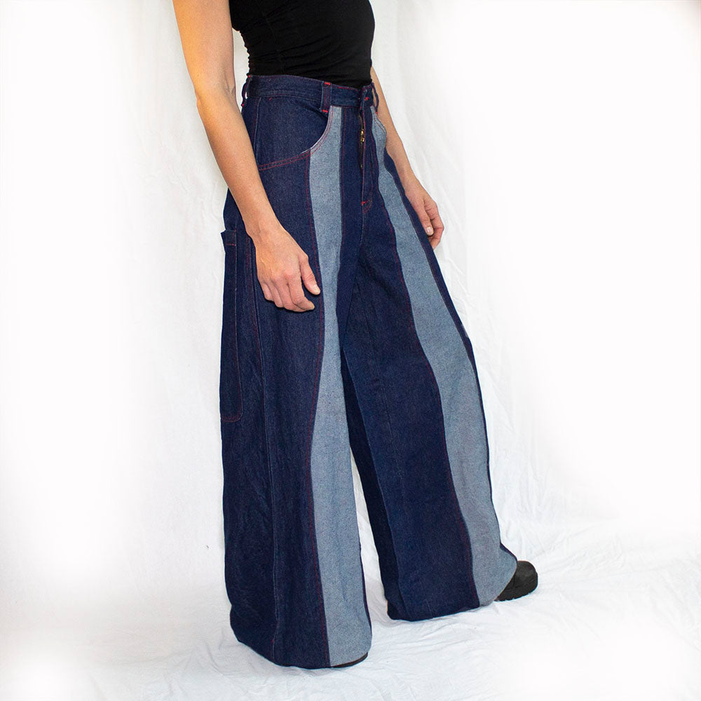 Front stripe phat pants