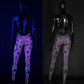 UV reactive catsuit infinity back view
