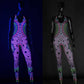 UV reactive catsuit infinity front view