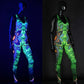 UV reactive catsuit native side view