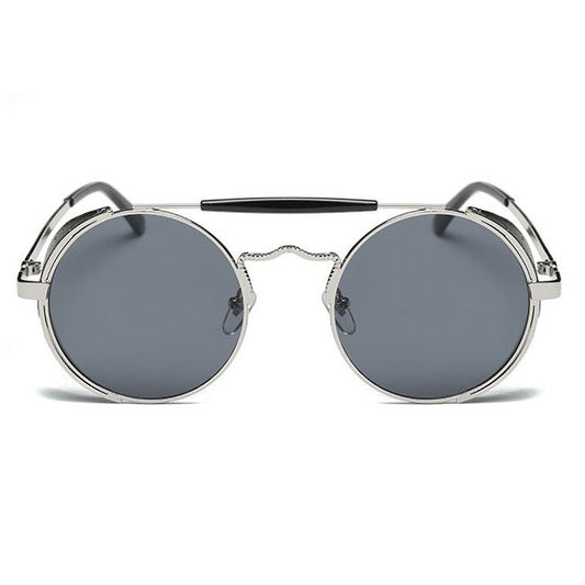 Steampunk leather side sunglasses