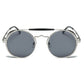 Steampunk leather side sunglasses